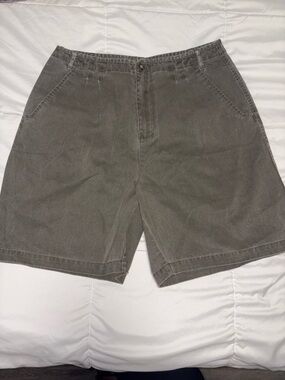 The Territory Ahead Men’s Pleated Chino Baggy Cotton Shorts Size Large 34